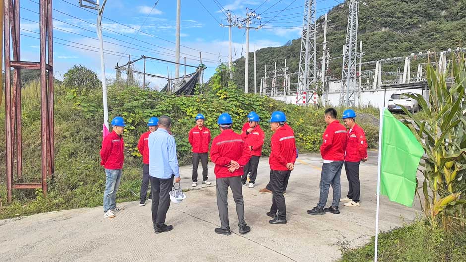 云南省市領導視察綠環旗下大海子瓦斯發電電站